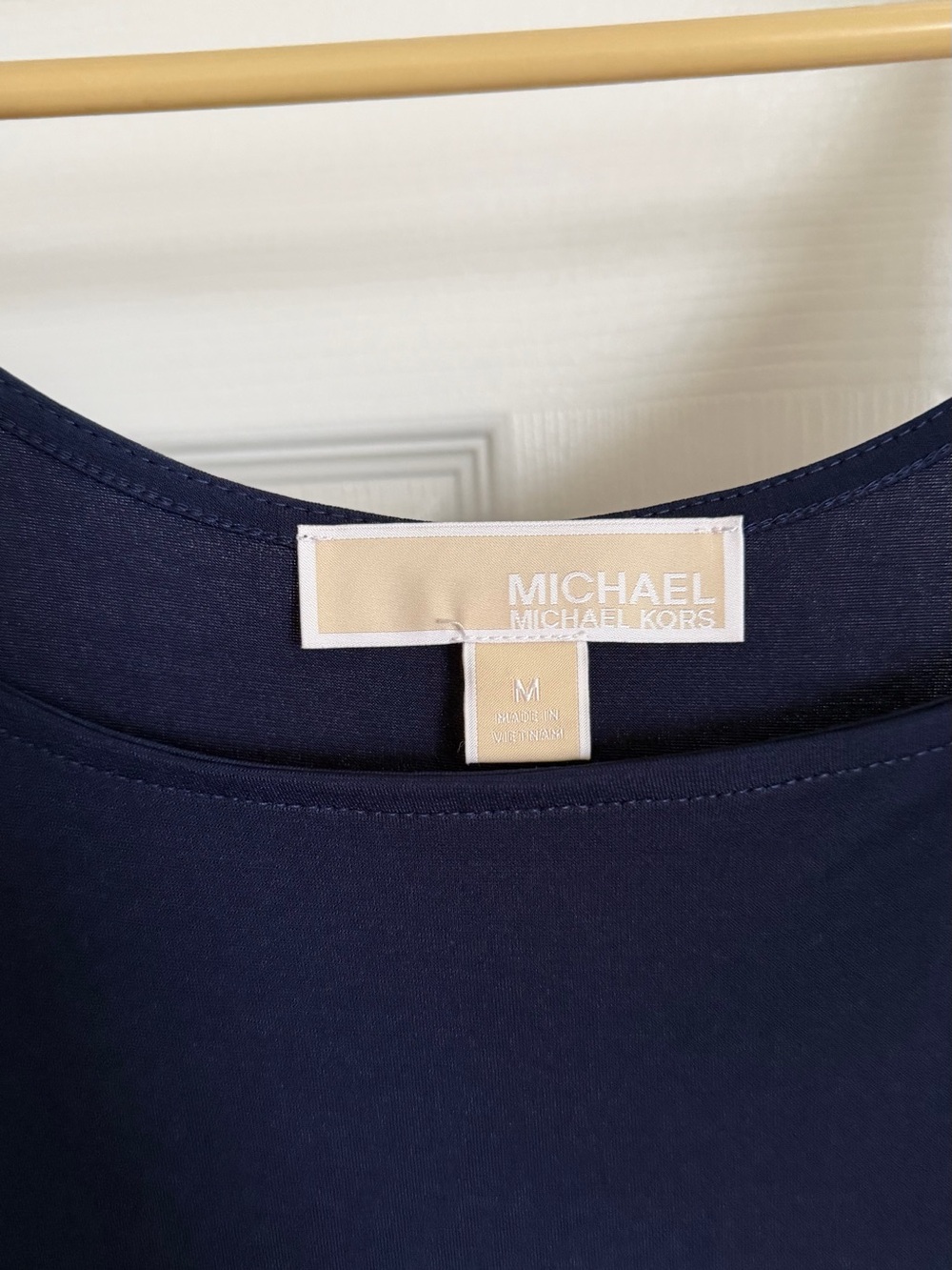 Michael Kors Women's Navy Short Sleeve Crewneck Tee